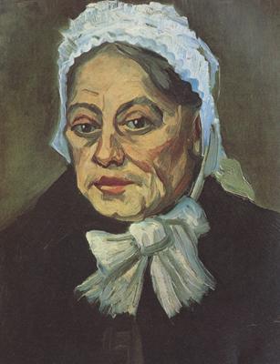 Vincent Van Gogh Head of an Old Woman with White Cap (nn04) oil painting picture